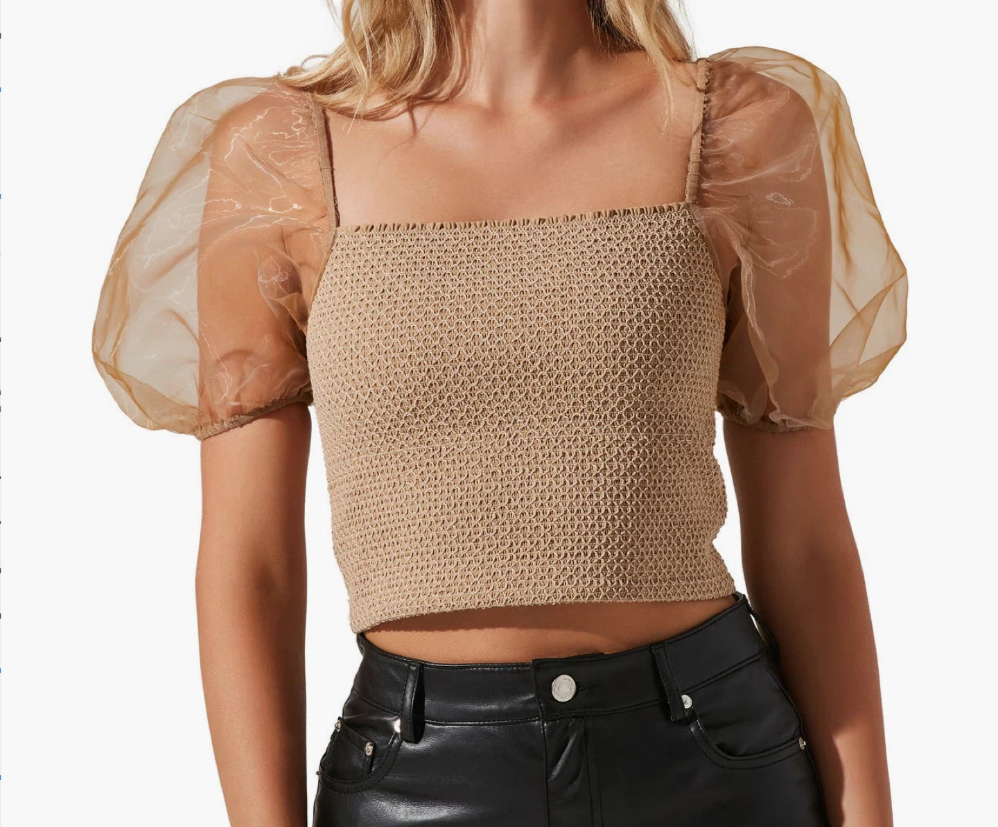 ASTR the Label Puff Sleeve Top - Size S