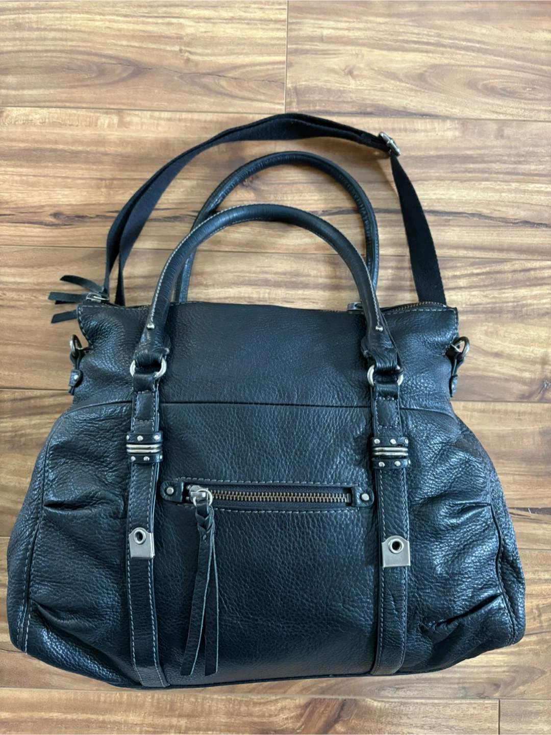 The Sak Black Leather Handbag