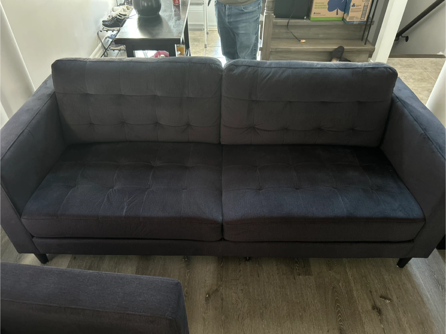 🥕Loveseat  &  Sofa - Dark Grey/Black🥕 - photo 2