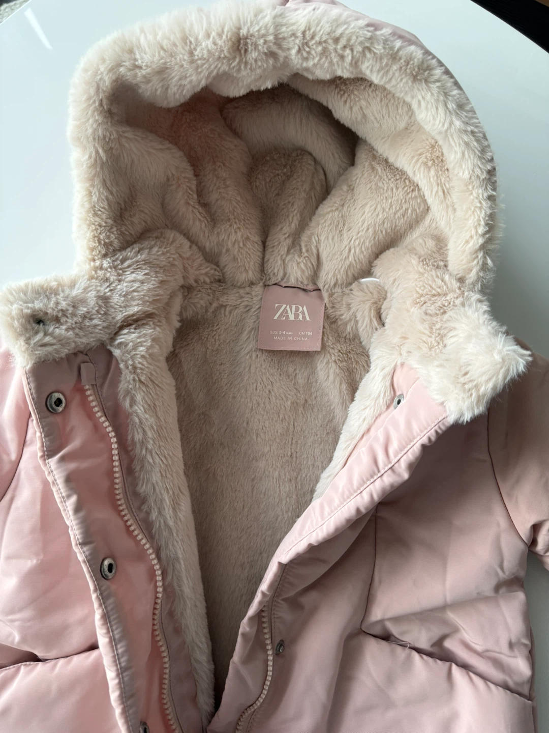 Zara Padded Jacket with Hood, Size 3-4 Years - photo 3