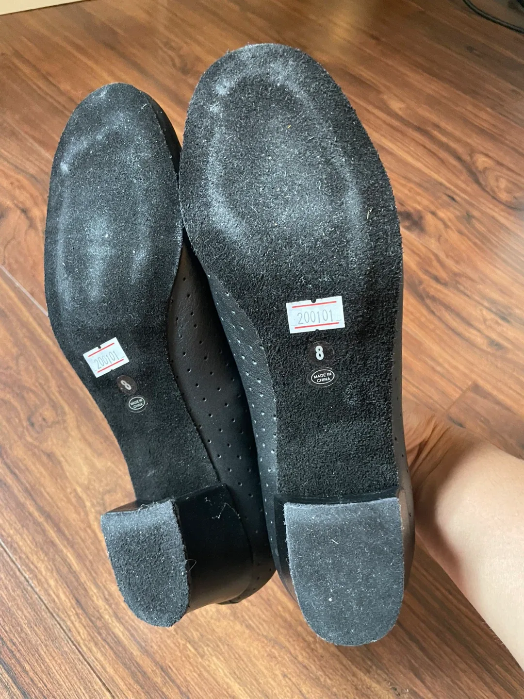 Black Leather Ballroom Dance Shoes image indicator(6)