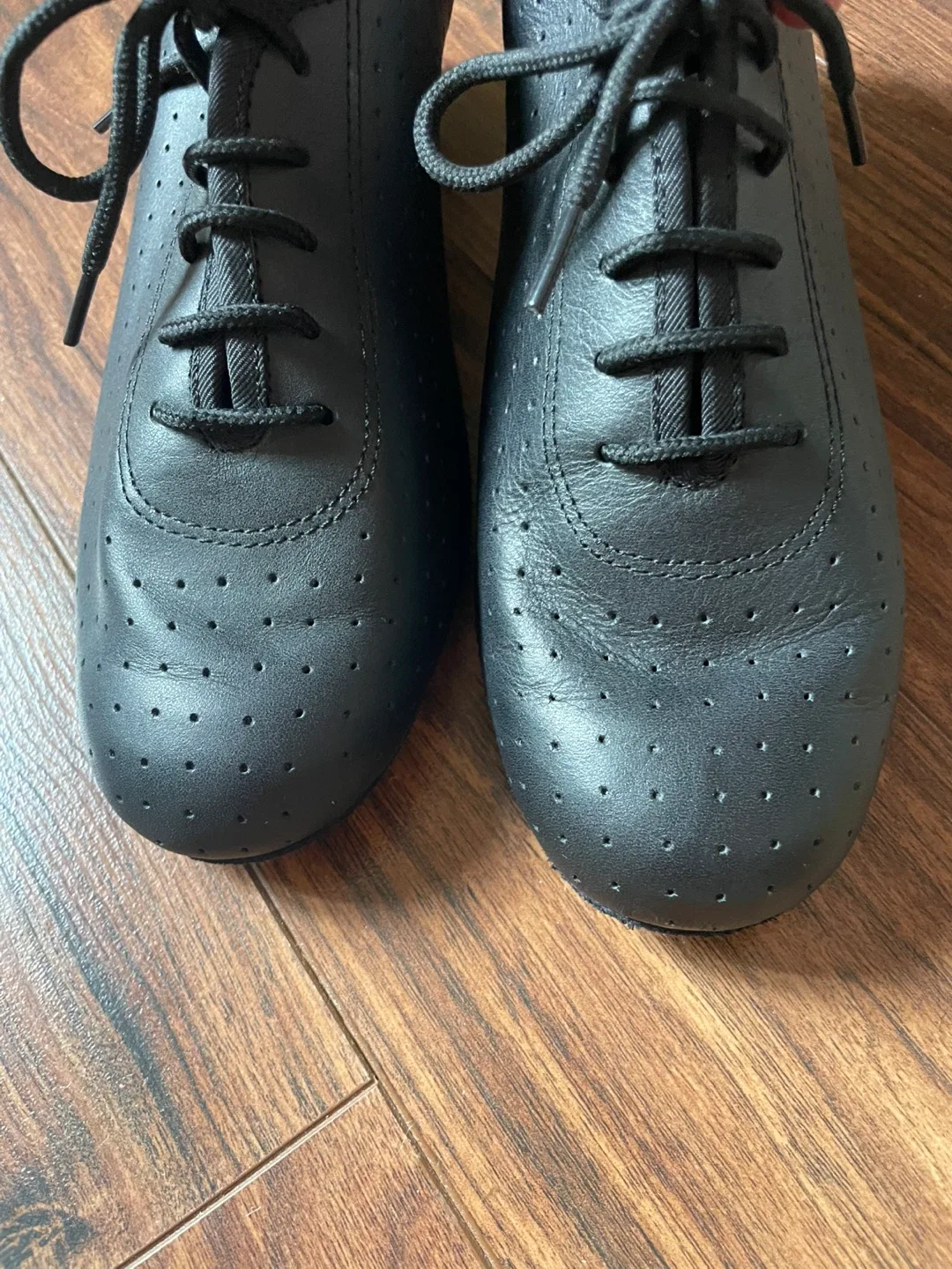 Black Leather Ballroom Dance Shoes image indicator(4)