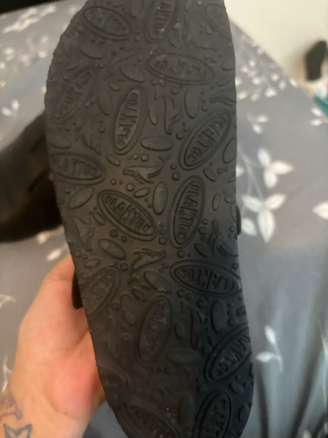 Plakton Black Leather Clogs - Size 8 image indicator(2)