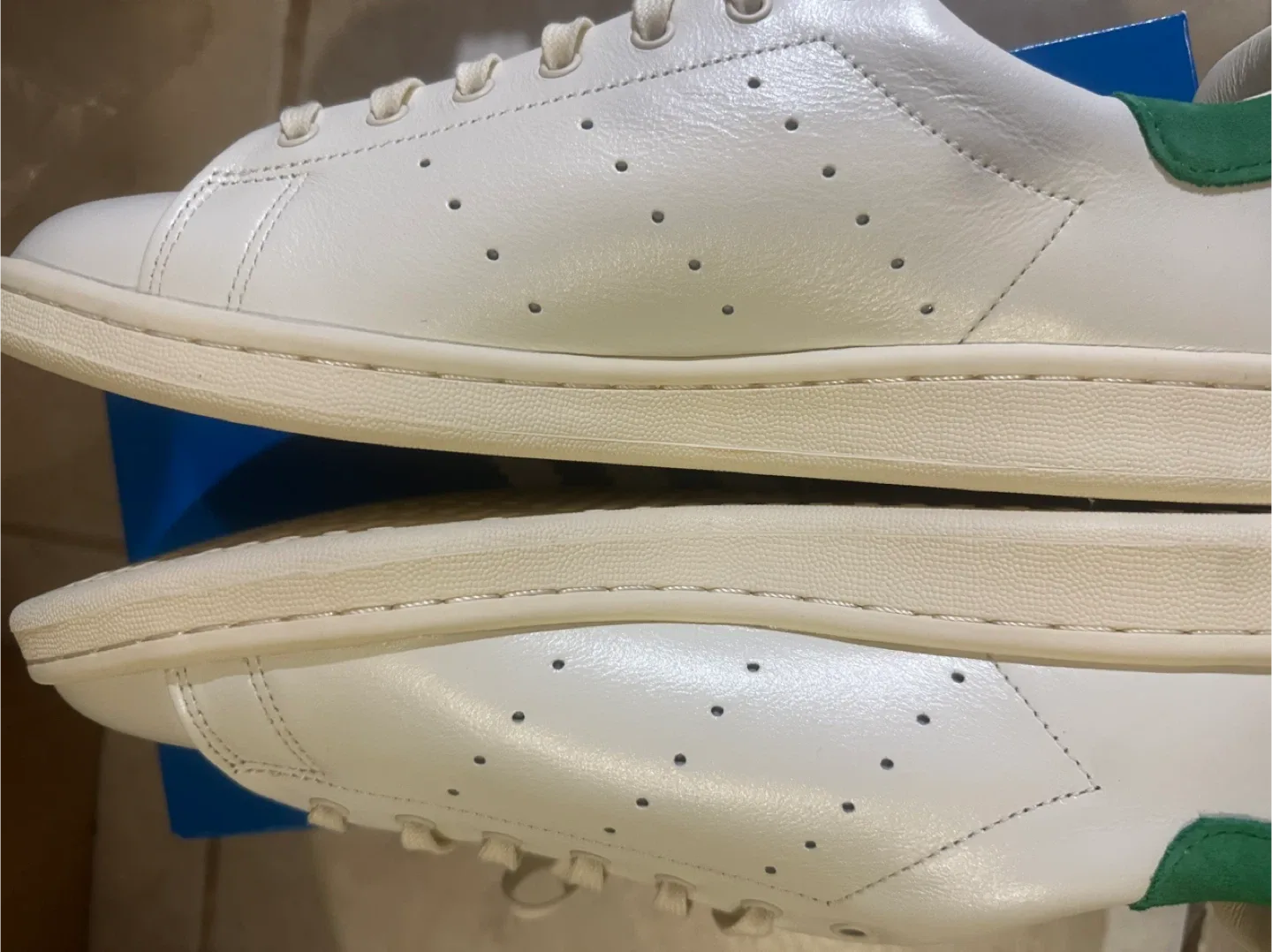Adidas Stan Smith White/Green Sneakers - Size 10.5 thumbnail