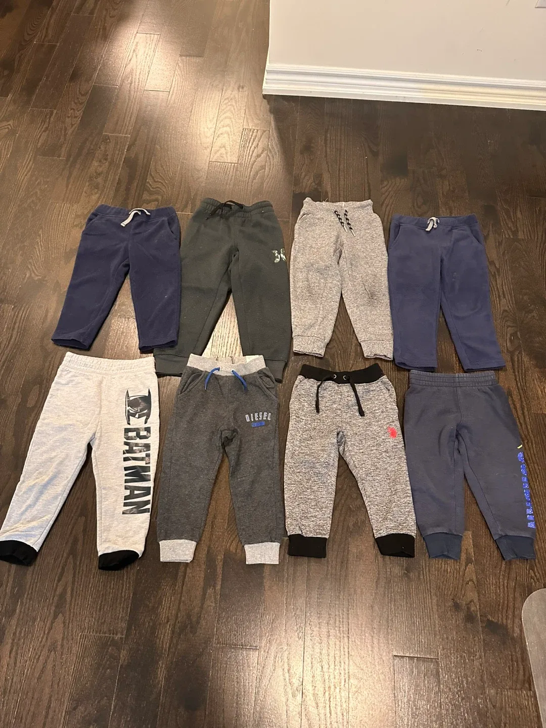 2T Boys Winter Sweatpants Bundle - Batman, Diesel, Nike, etc. thumbnail