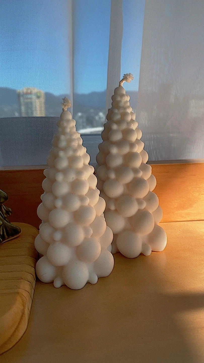 Christmas Tree & House Candles - photo 3