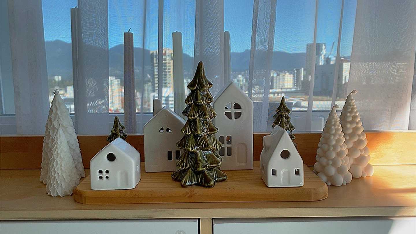 Christmas Tree & House Candles