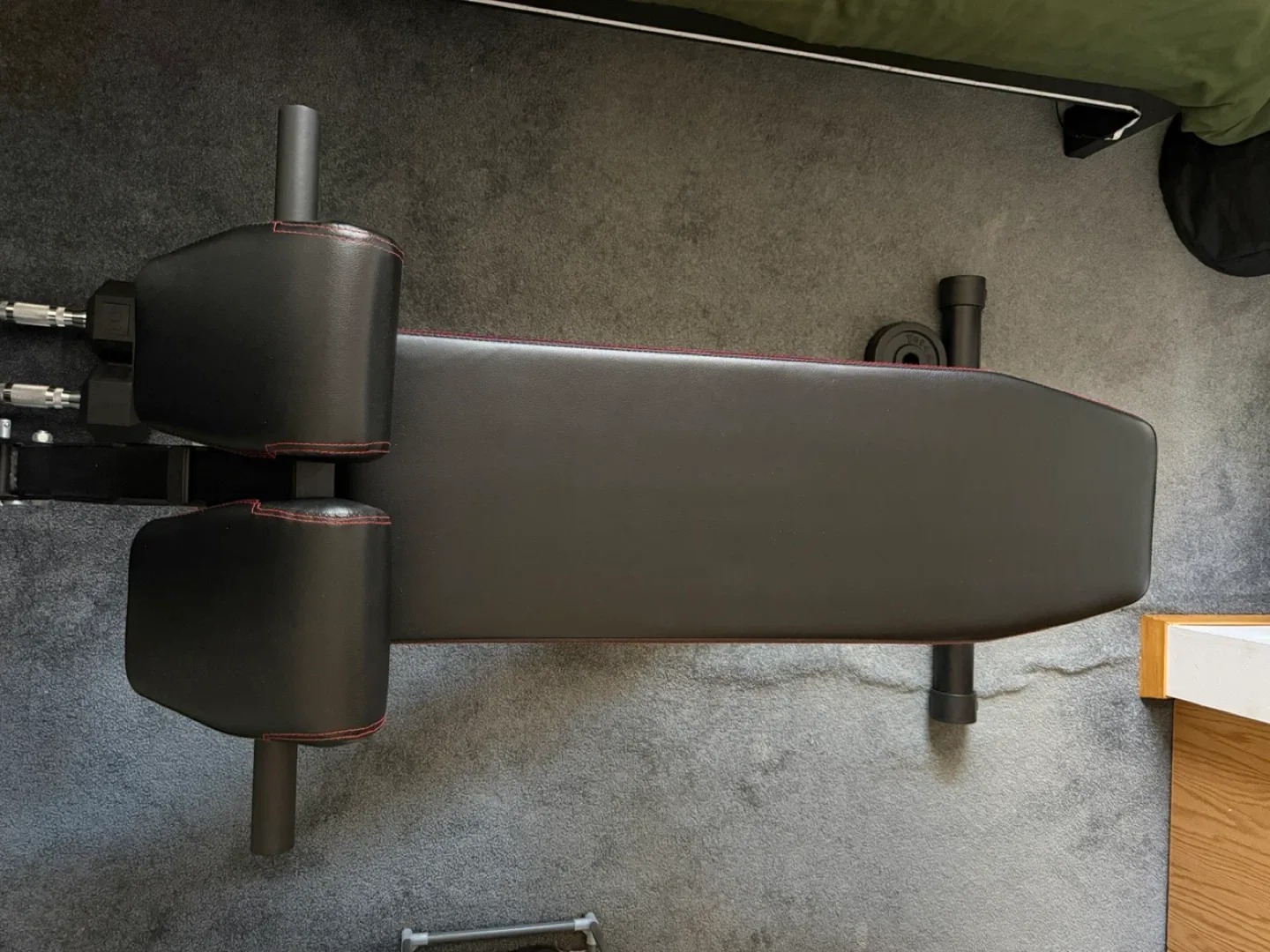 Adjustable Hyperextension Workout Bench - Black image indicator(2)