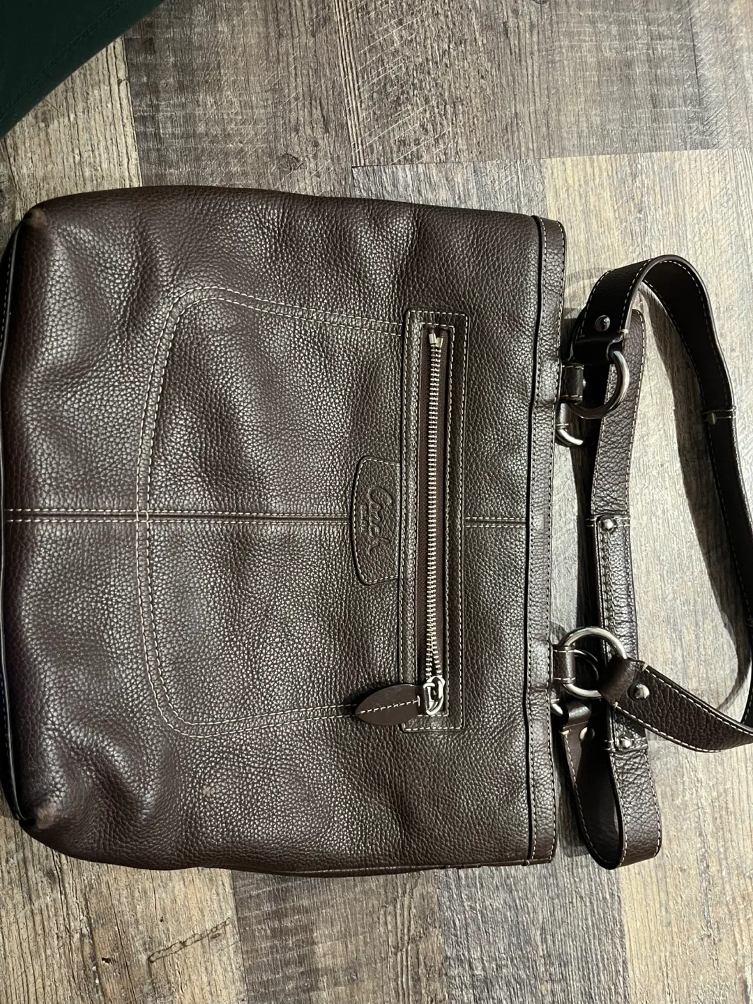 Coach Brown Leather Shoulder Bag thumbnail