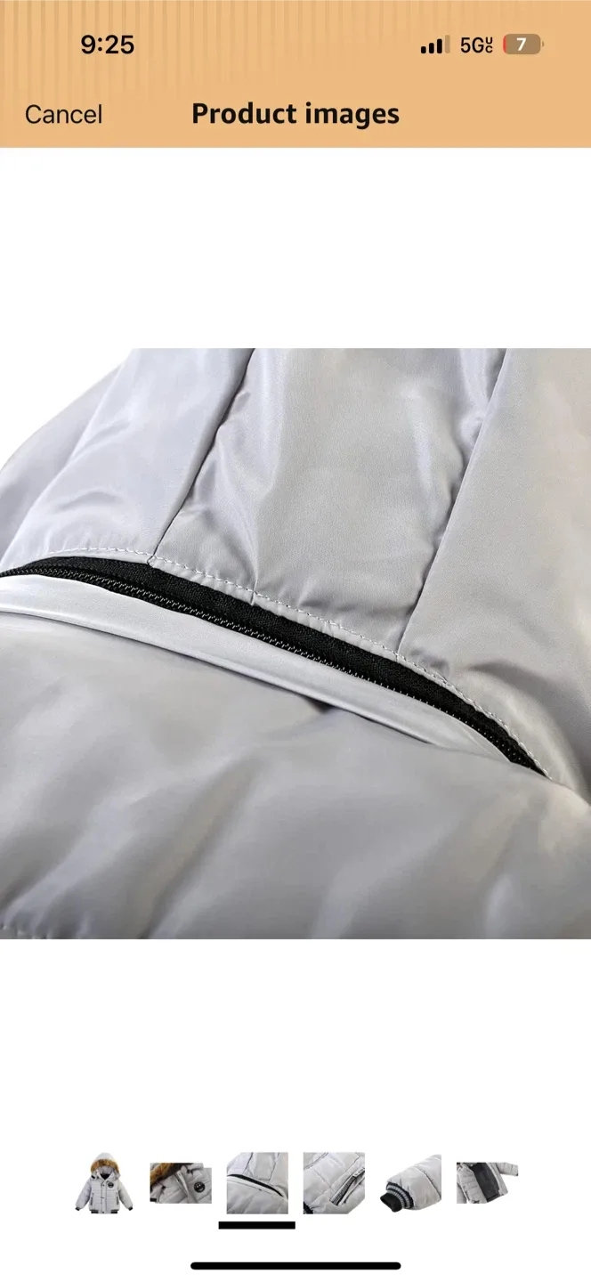 Stylish Fashion Toddler Grey Puffer Jacket image indicator(3)