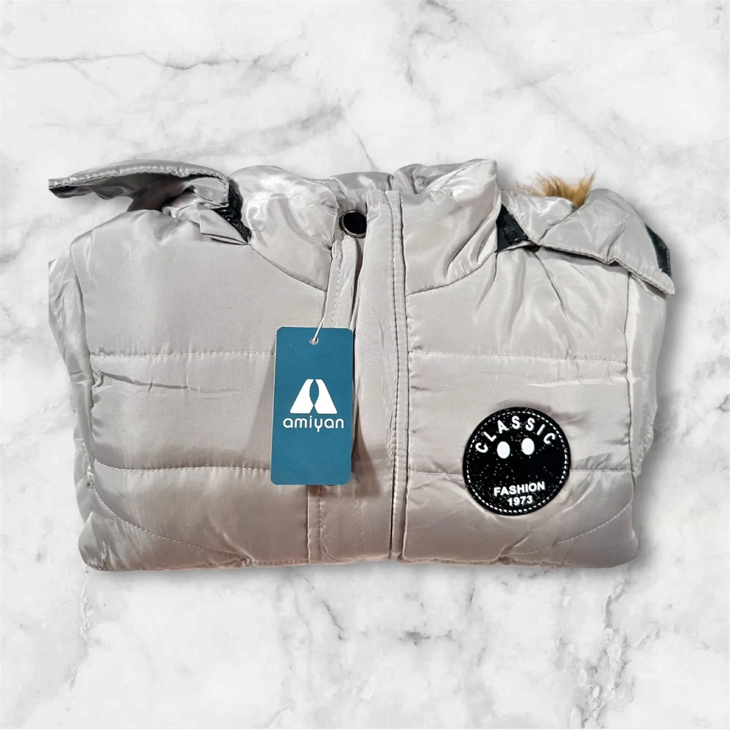 Stylish Fashion Toddler Grey Puffer Jacket image indicator(7)