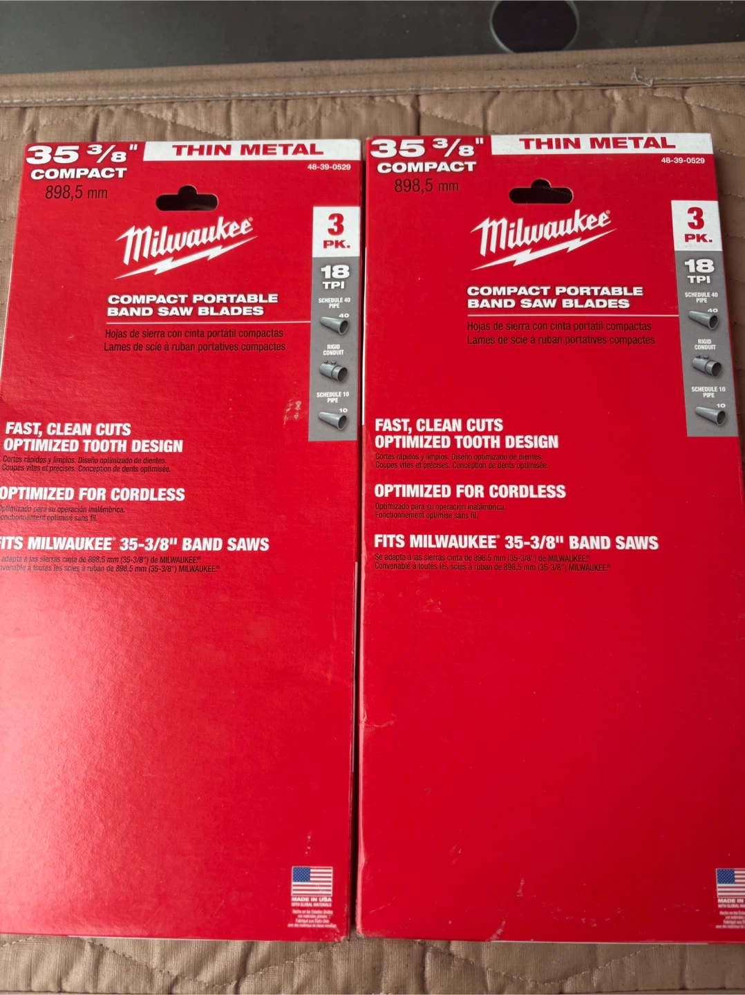 New Milwaukee 35-3/8" Compact Portable Band Saw Blades