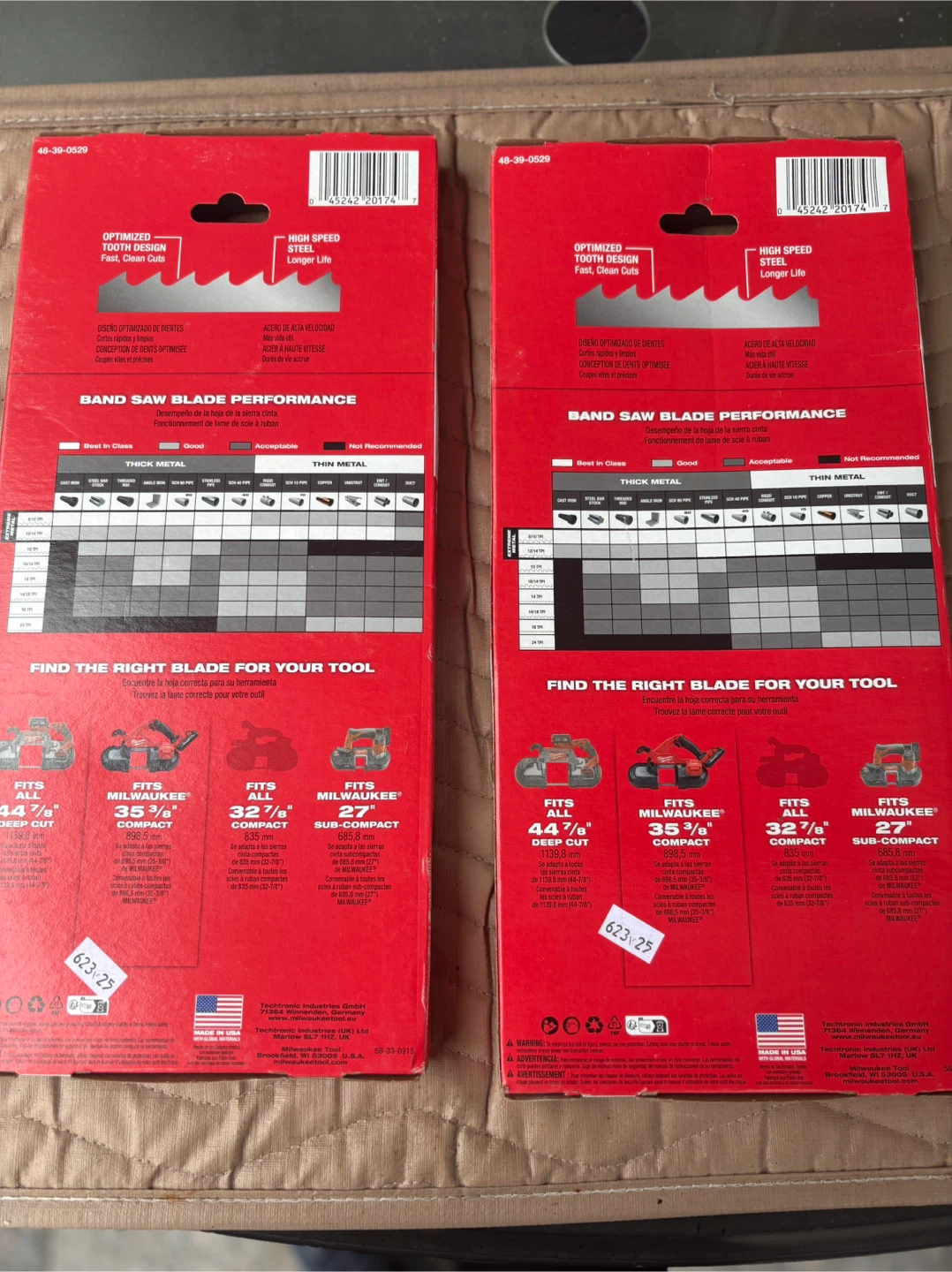 New Milwaukee 35-3/8" Compact Portable Band Saw Blades - photo 3