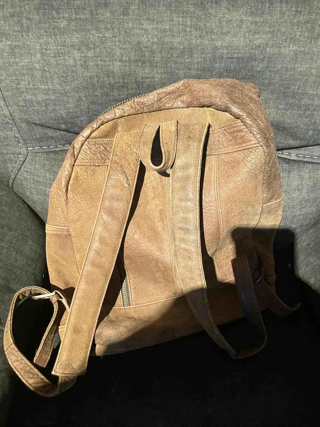 Brown Leather Backpack thumbnail