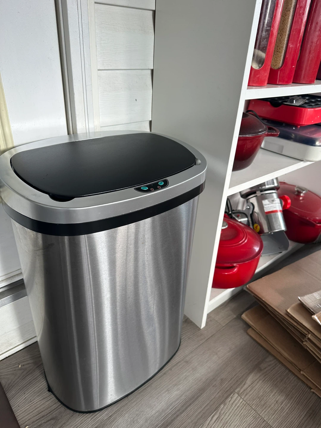 Touchless Trash Can - Stainless Steel - photo 2