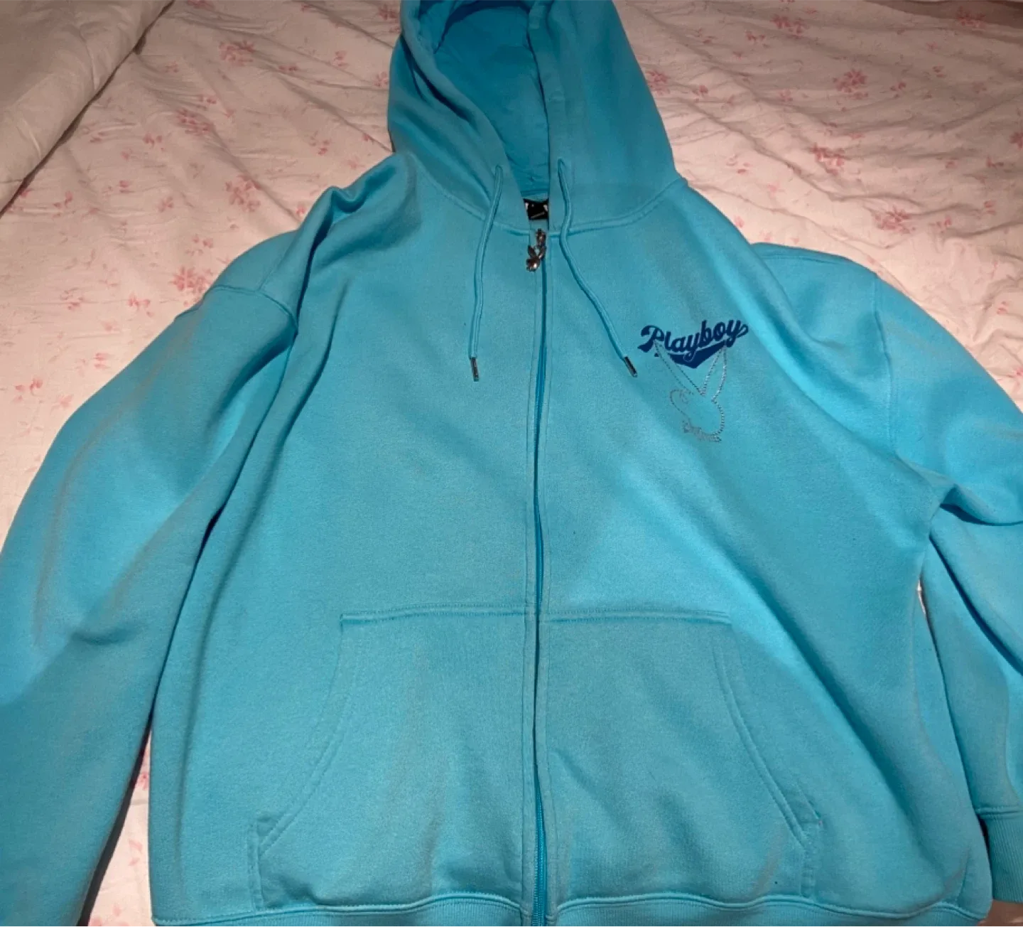 Blue Playboy Hoodie