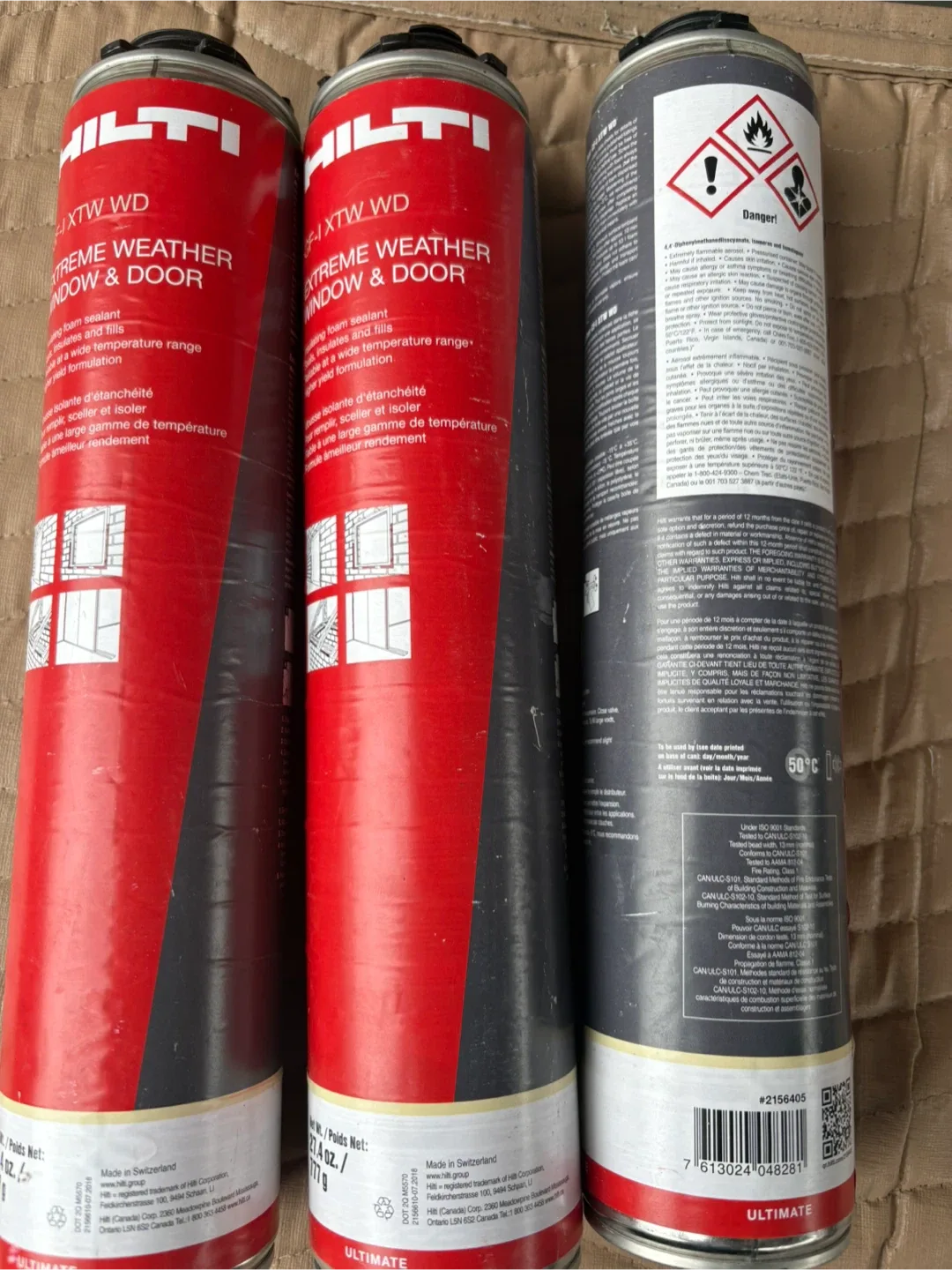 Hilti XTW WD Extreme Weather Window & Door Foam thumbnail