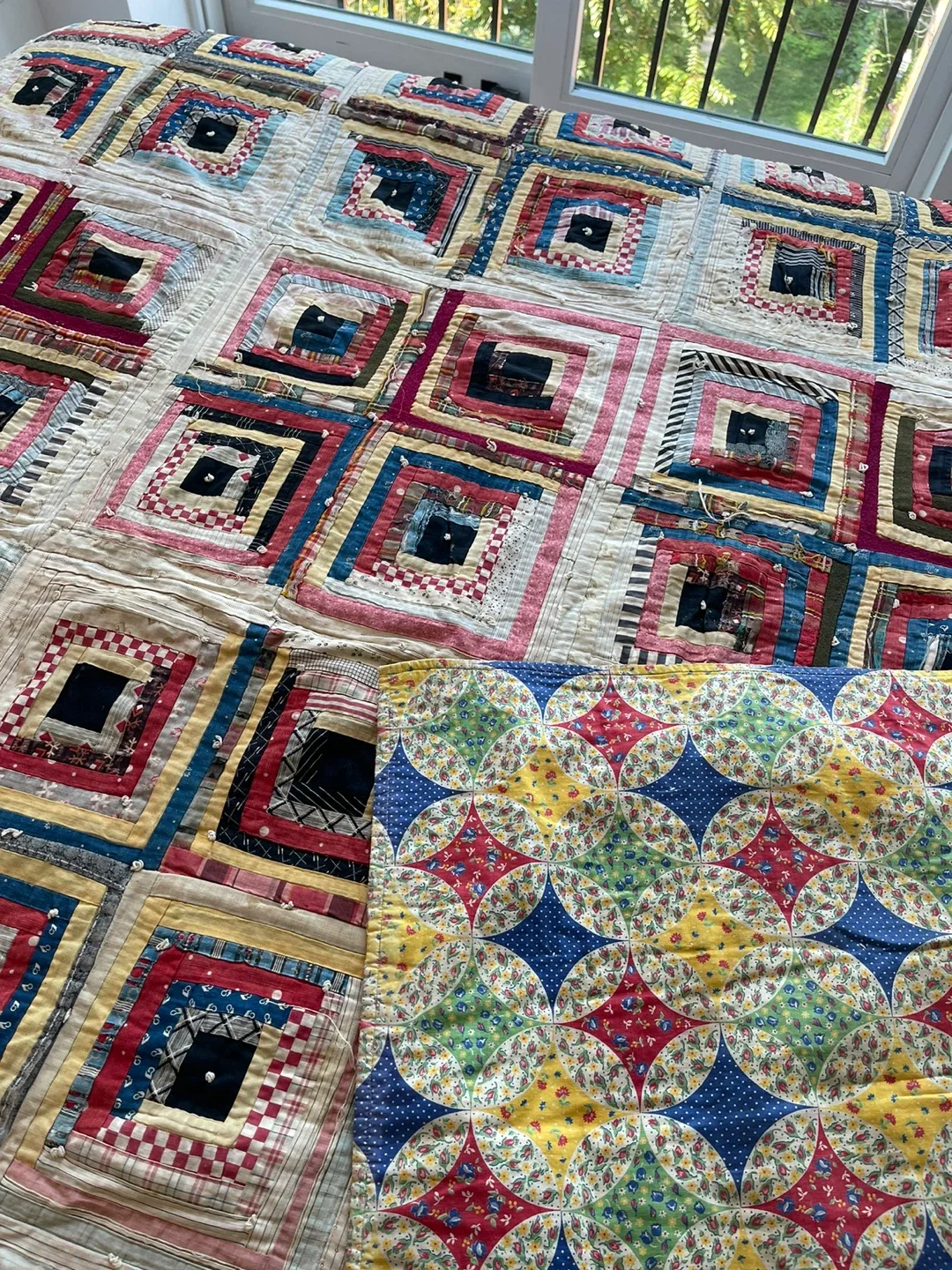 Vintage Log Cabin Quilt image indicator(6)