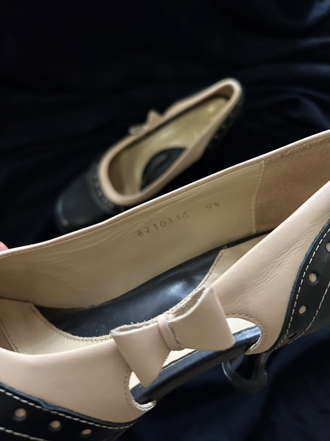 John Fluevog Tennessee Black & White Retro Heels Size 9.5 - photo 4