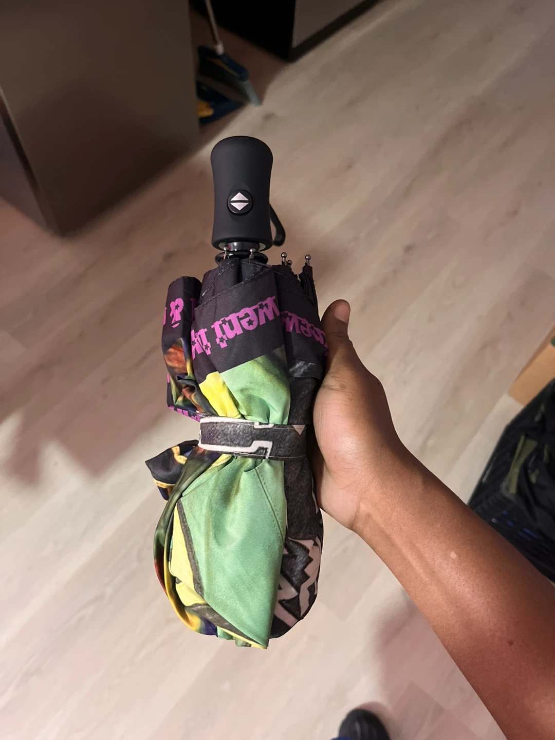 Colorful Graphic Print Umbrella