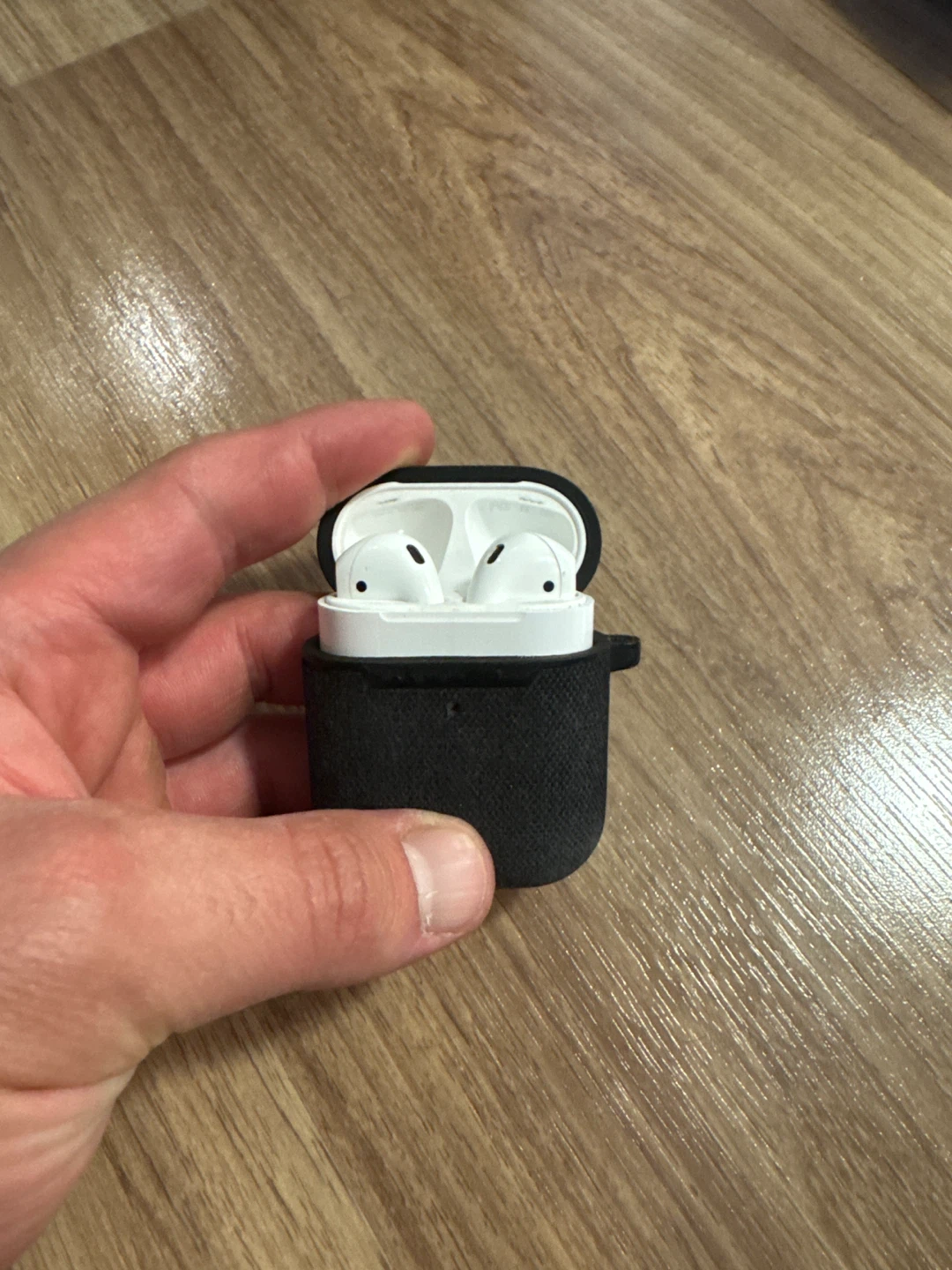 Apple AirPods with Black Case