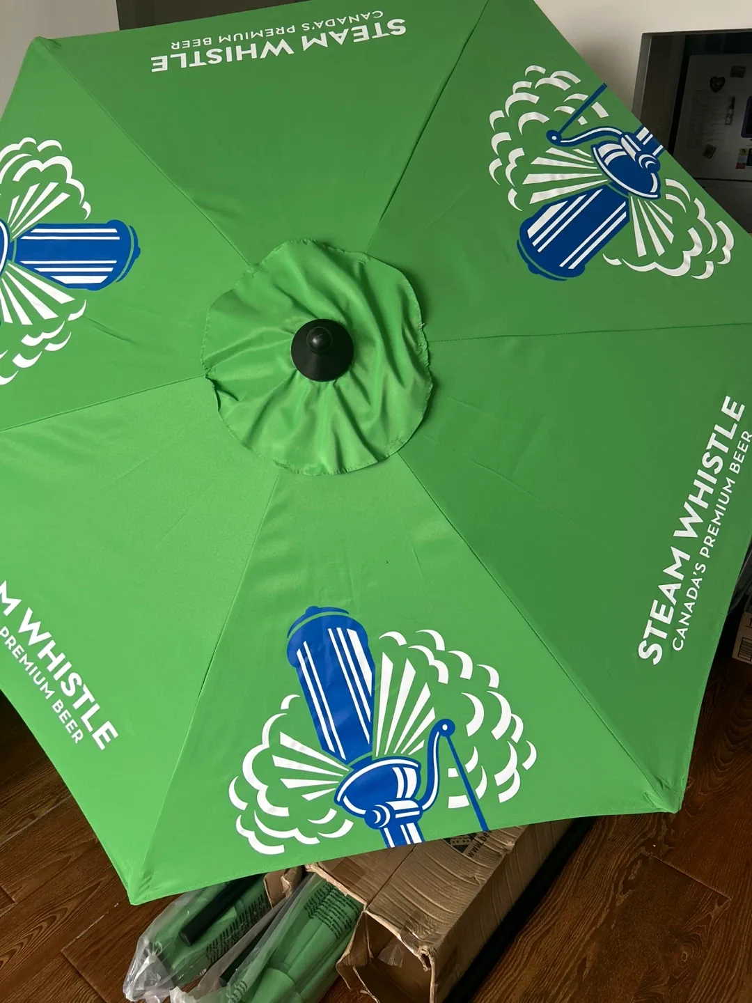 Steam Whistle Patio Umbrella - New in Box! image indicator(4)