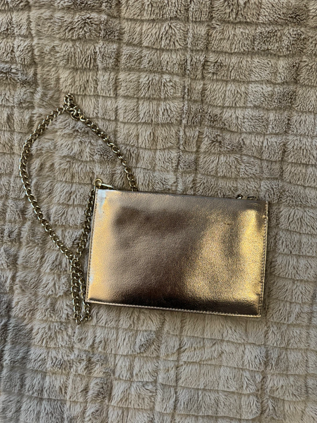 Kate Spade Metallic Clutch with Chain - photo 2