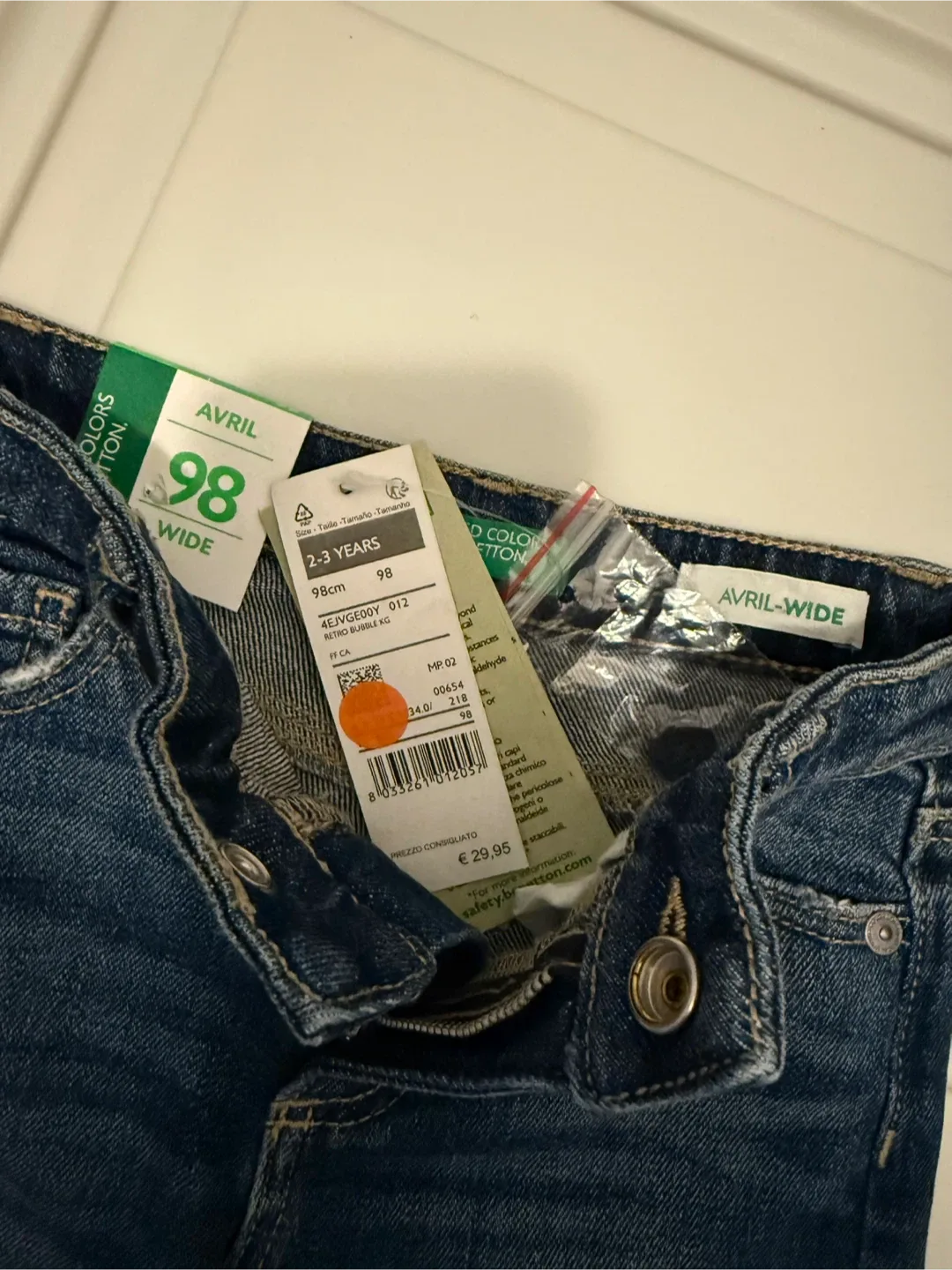 United Colors of Benetton Jeans - Size 98cm (2-3 Years) image indicator(4)