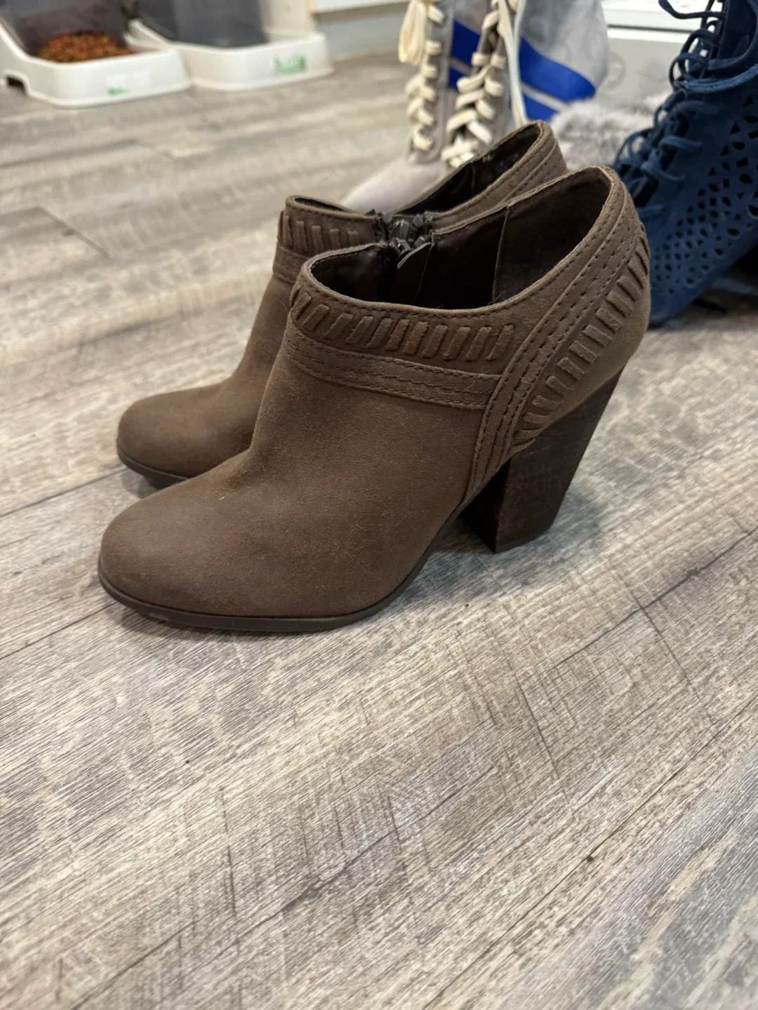 Carlos by Carlos Santana Brown Ankle Boots image indicator(3)