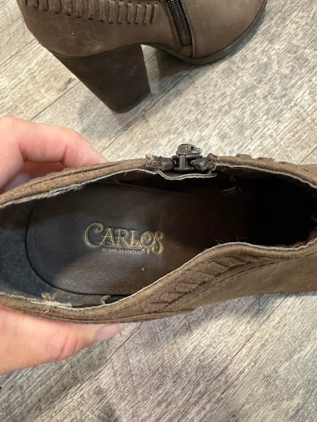 Carlos by Carlos Santana Brown Ankle Boots image indicator(4)