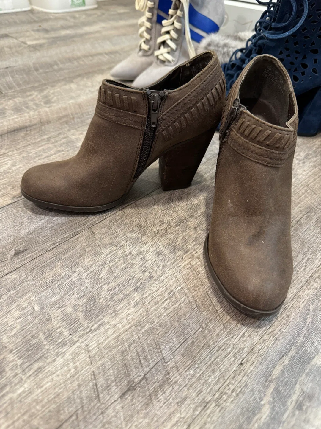 Carlos by Carlos Santana Brown Ankle Boots image indicator(2)