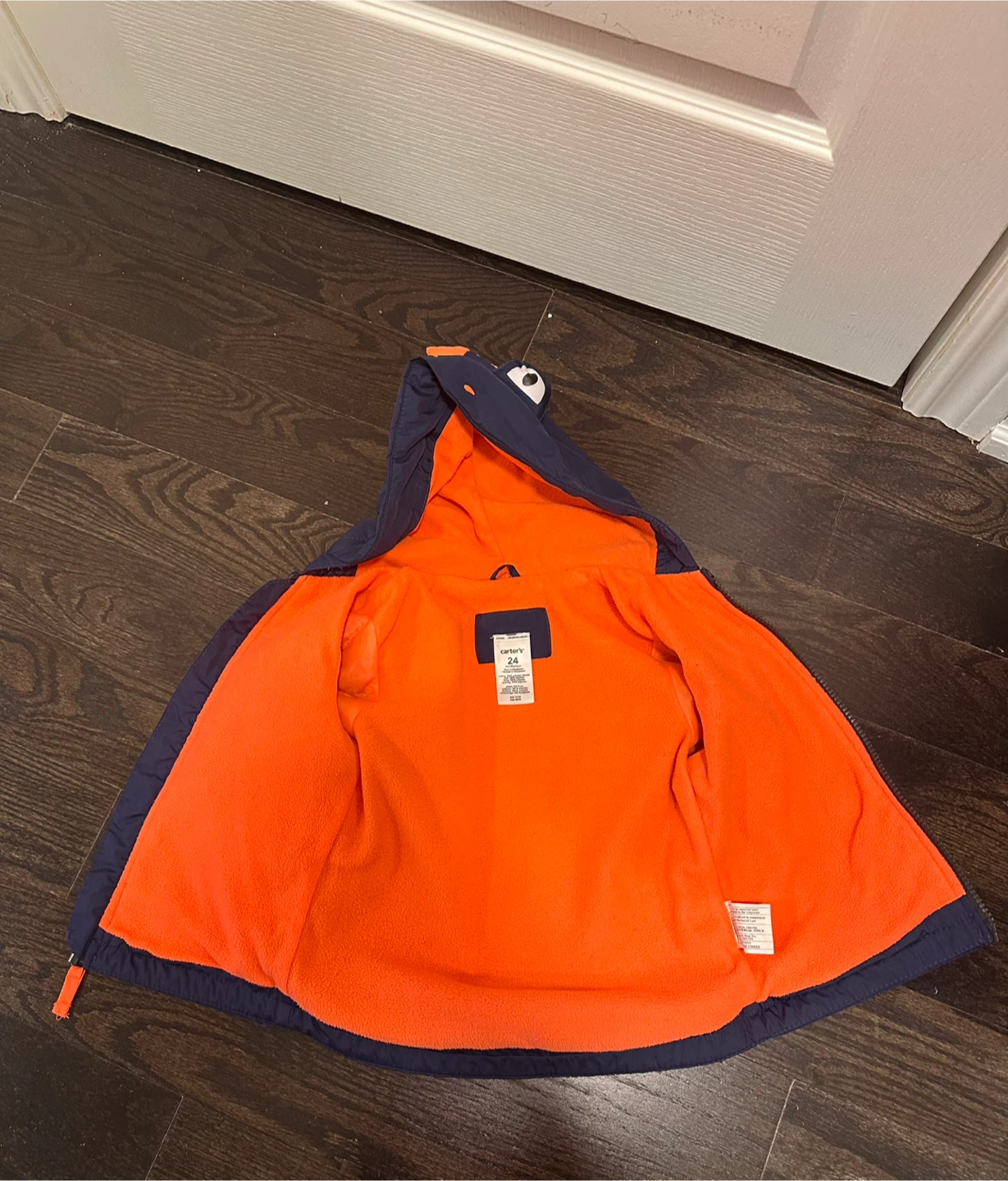 Carter's 24 Months Navy Blue Dinosaur Rain Jacket - photo 3