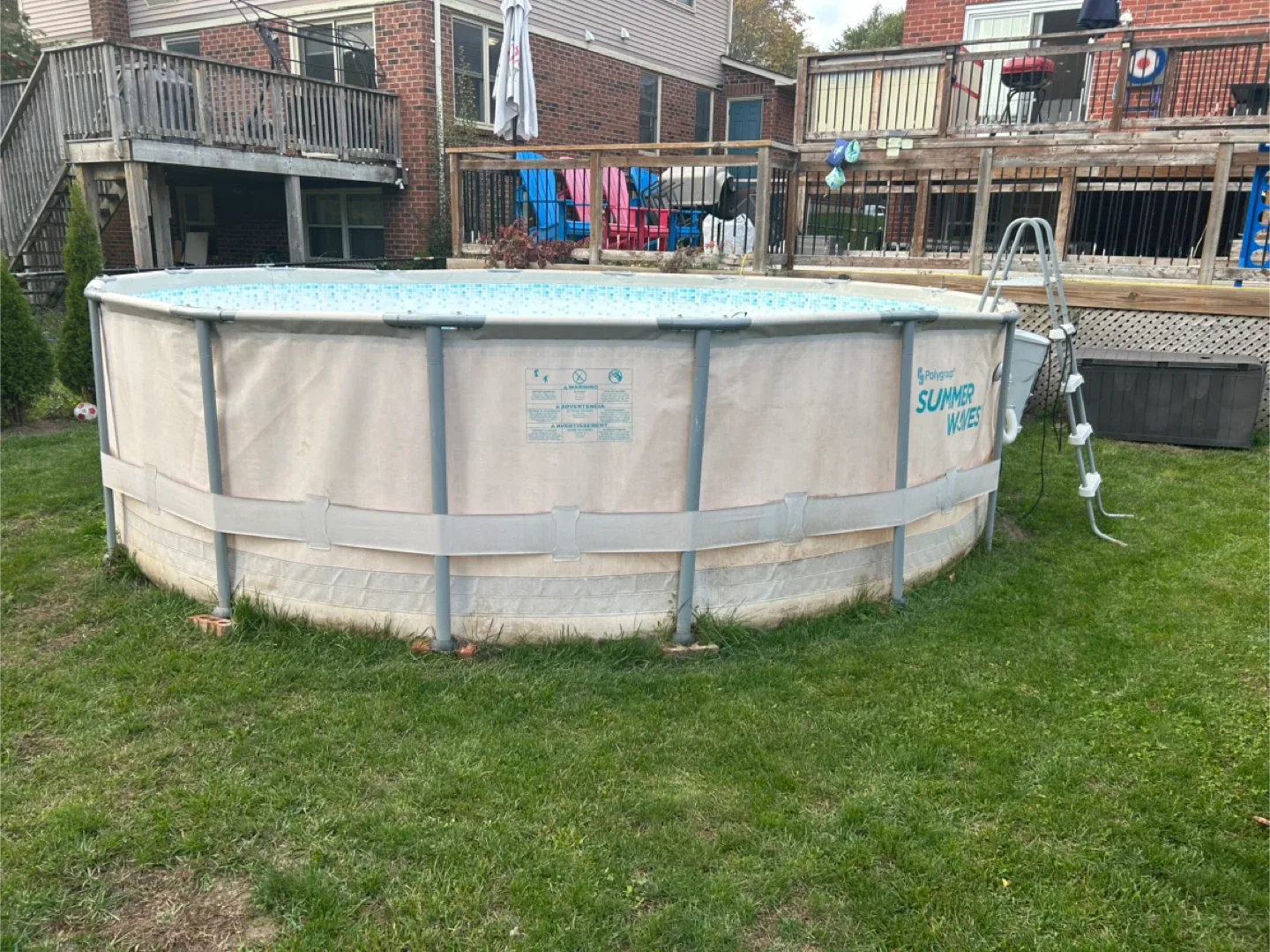 16 ft Summer Waves Above Ground Pool with Ladder image indicator(2)