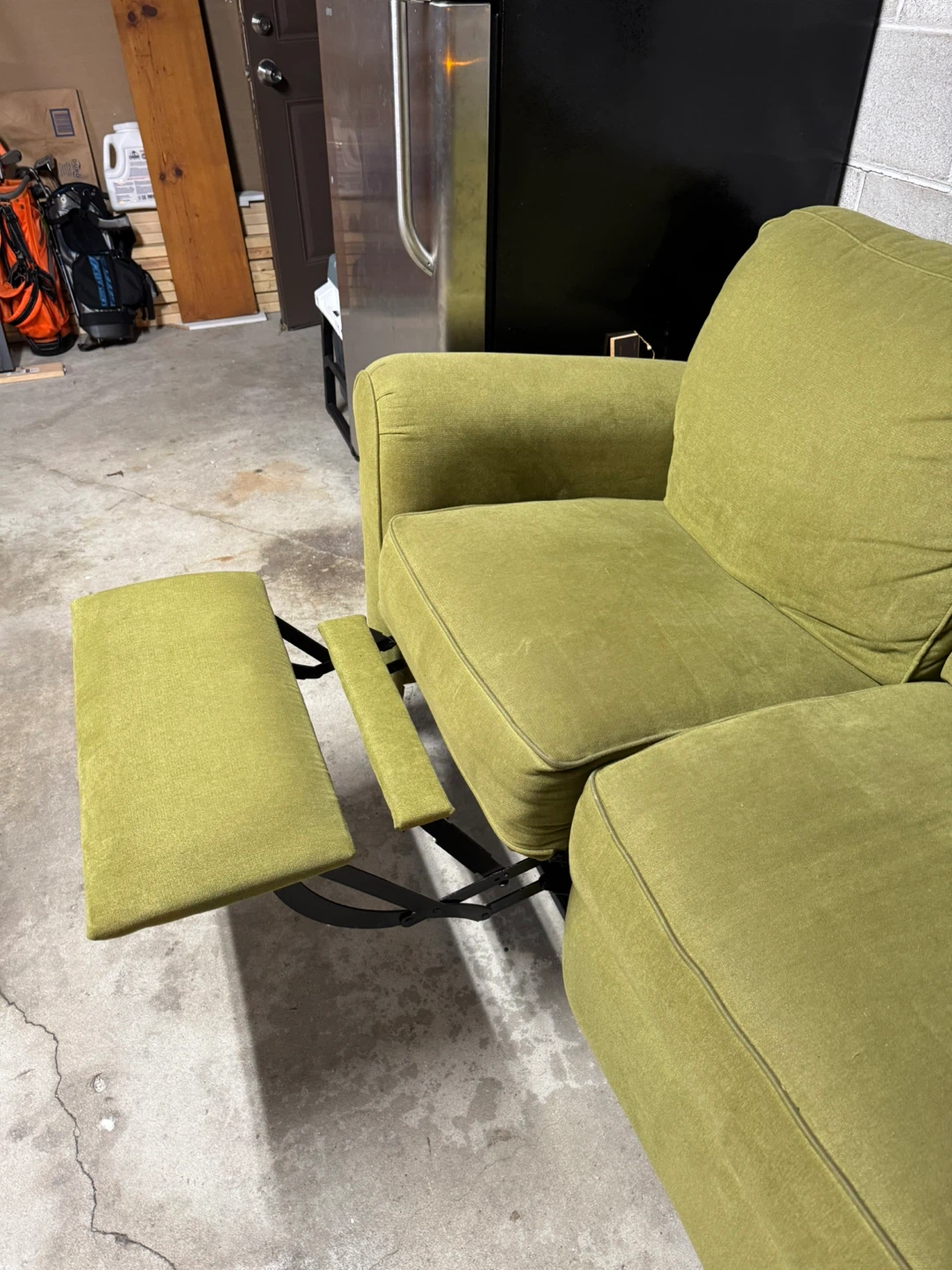 Green 3-Seat Sofa with 2 Recliner - photo 2