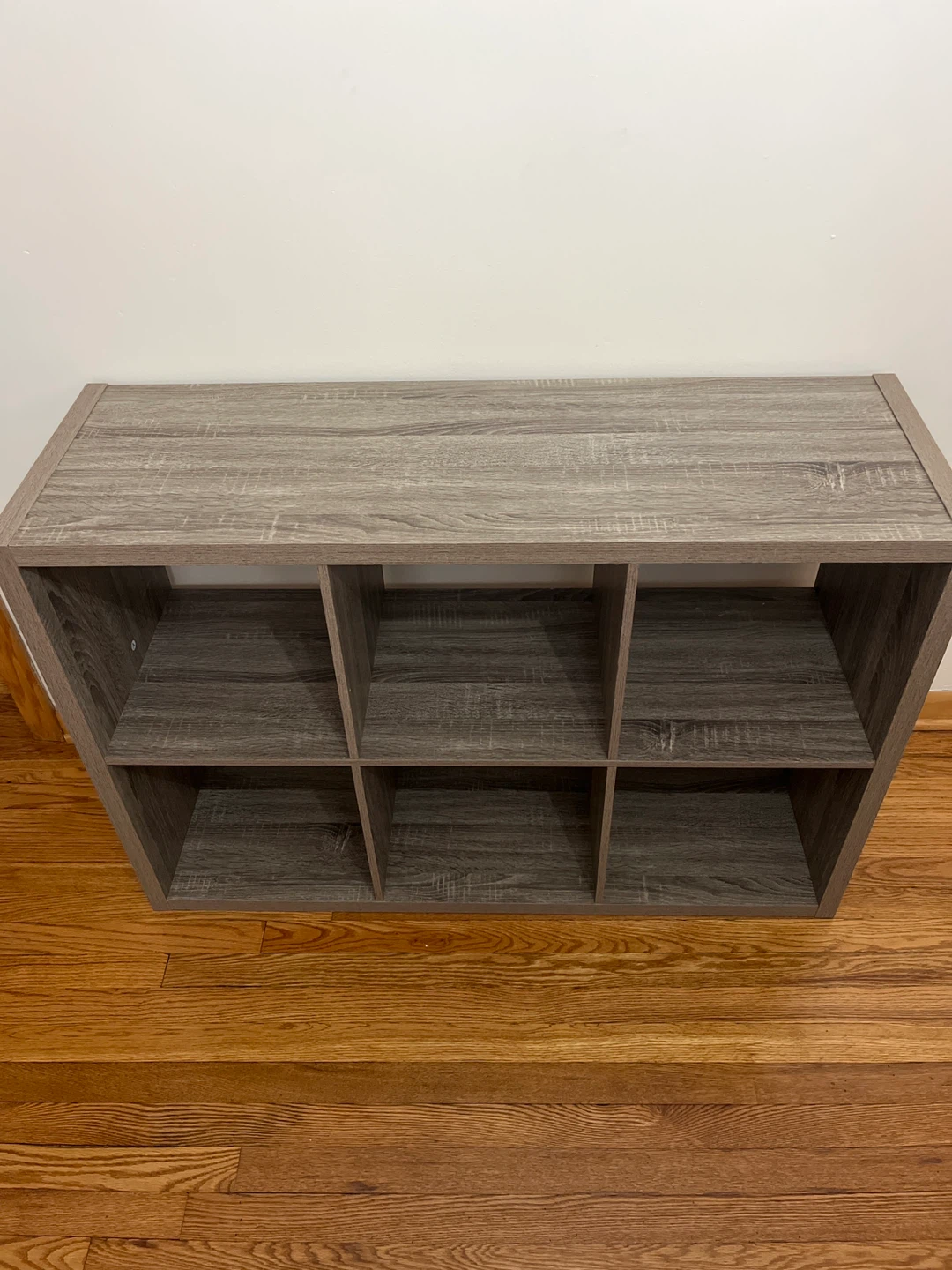 6-Cube Organizer Shelf - Gray Wood - photo 2