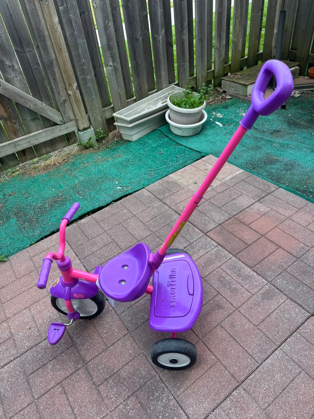 Tricycle Bike with Parent Push Bar