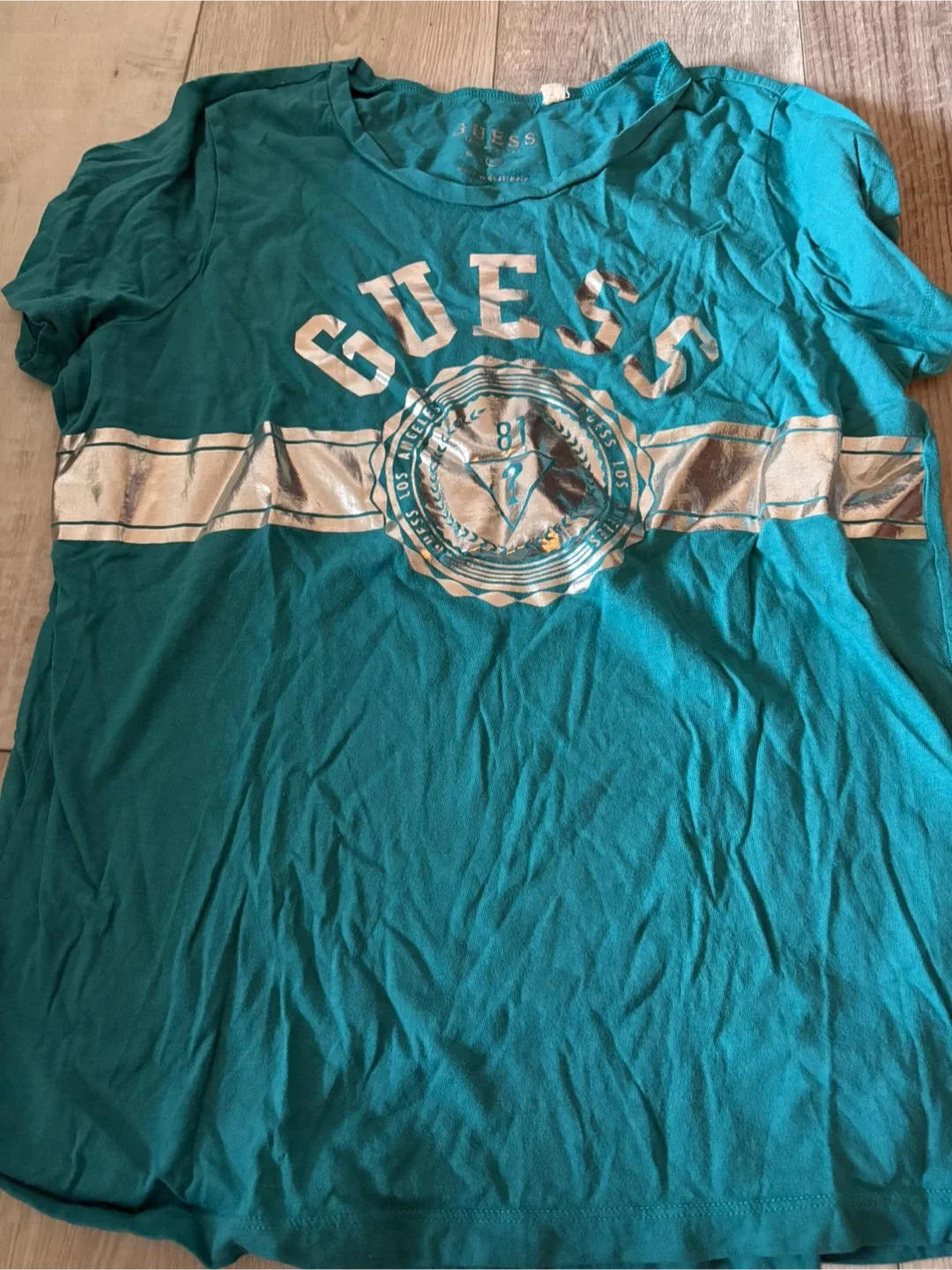 Guess Teal T-Shirt - Size Medium image indicator(5)