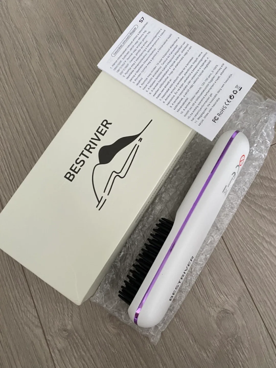 BESTRIVER Hair Straightener Brush - New in Box image indicator(3)