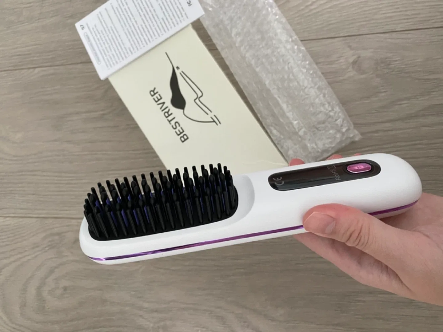 BESTRIVER Hair Straightener Brush - New in Box image indicator(2)
