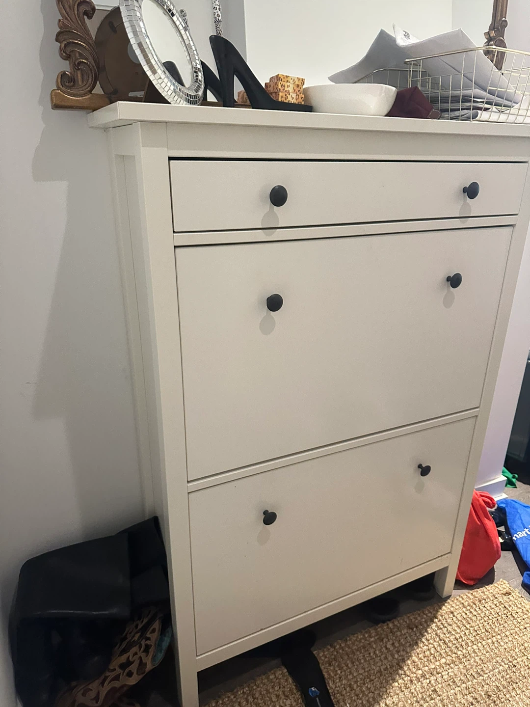 IKEA Hemnes White Shoe Cabinet - photo 3