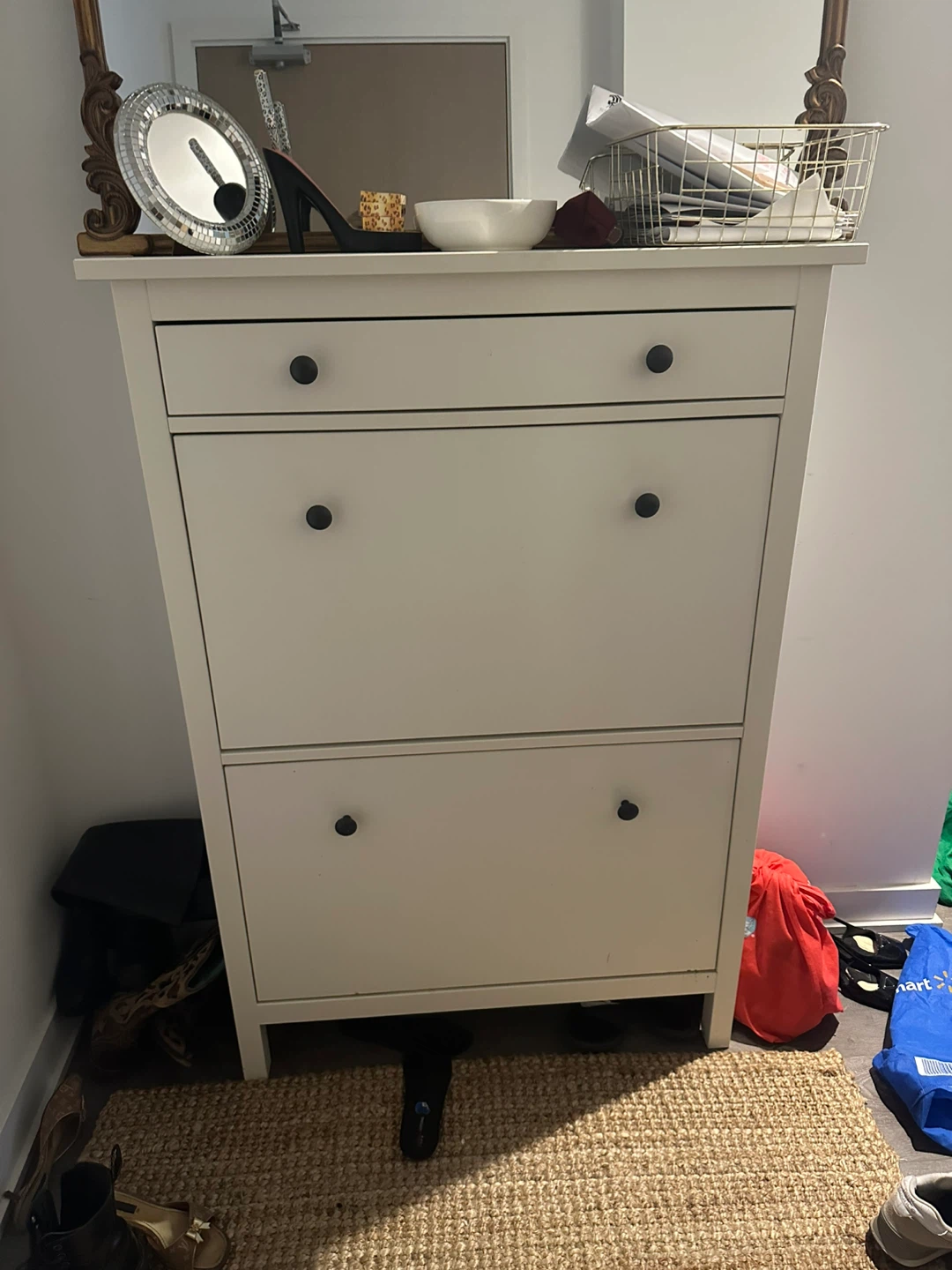IKEA Hemnes White Shoe Cabinet - photo 4