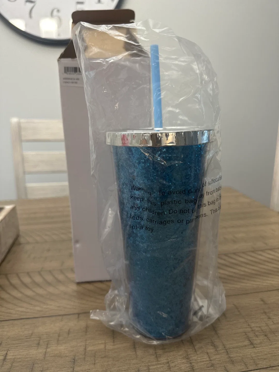 Blue Glitter Tumbler - 24oz - Brand New thumbnail