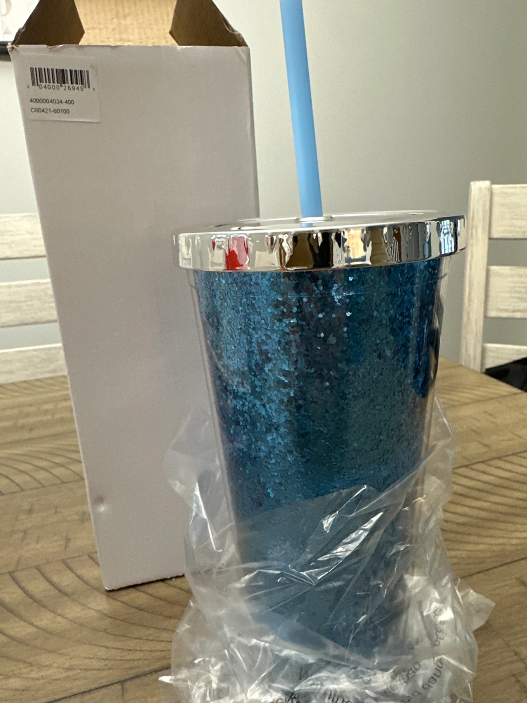 Blue Glitter Tumbler - 24oz - Brand New - photo 2