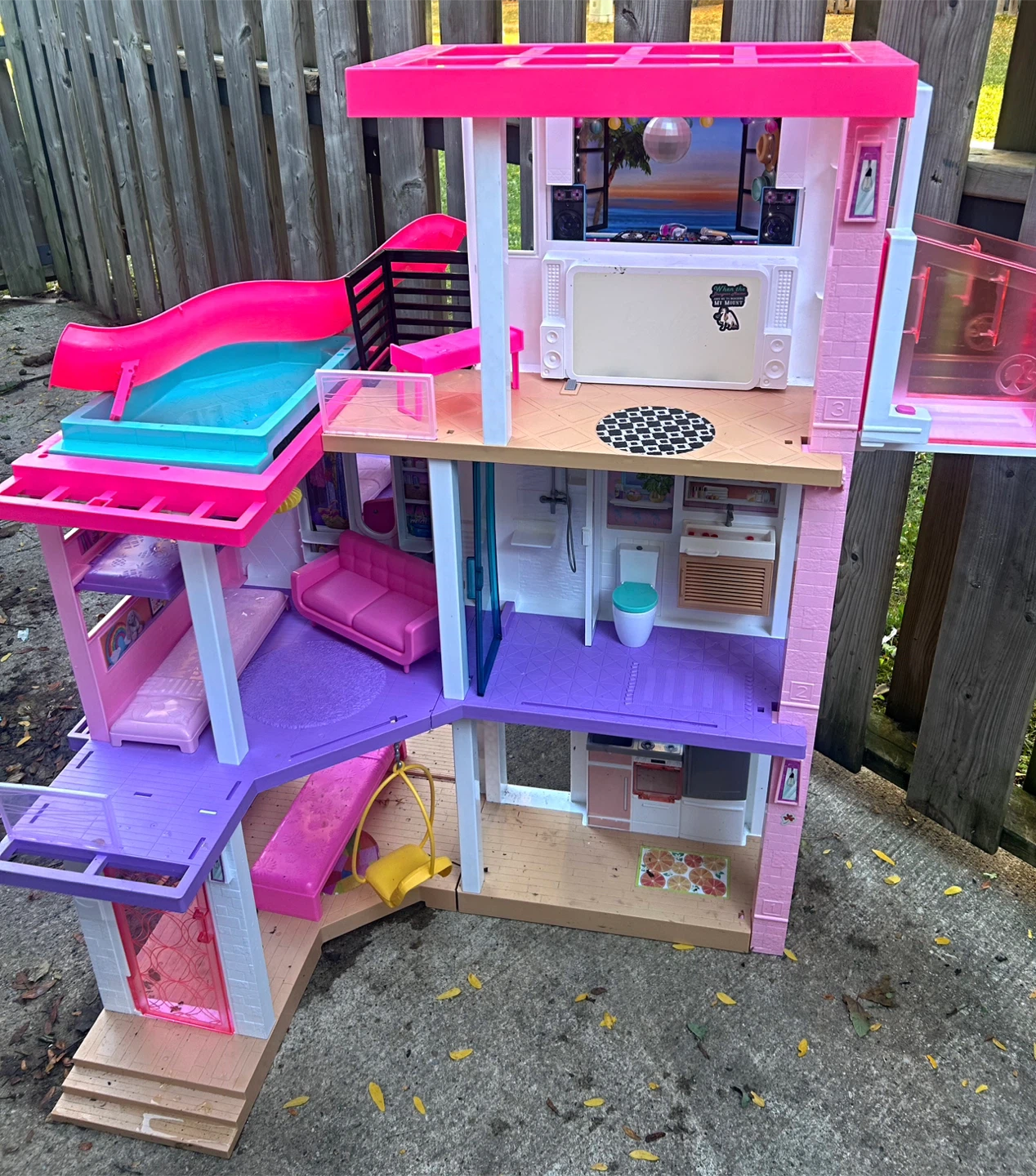 Barbie Dreamhouse Dollhouse with Slide & Pool