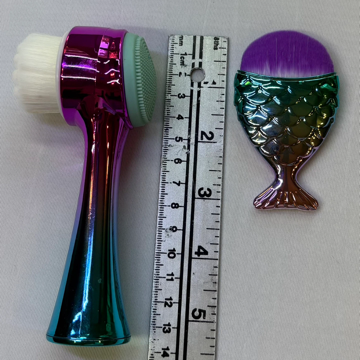 Iridescent Makeup Brush Set Mermaid Cleansing Foundation Brush - photo 5