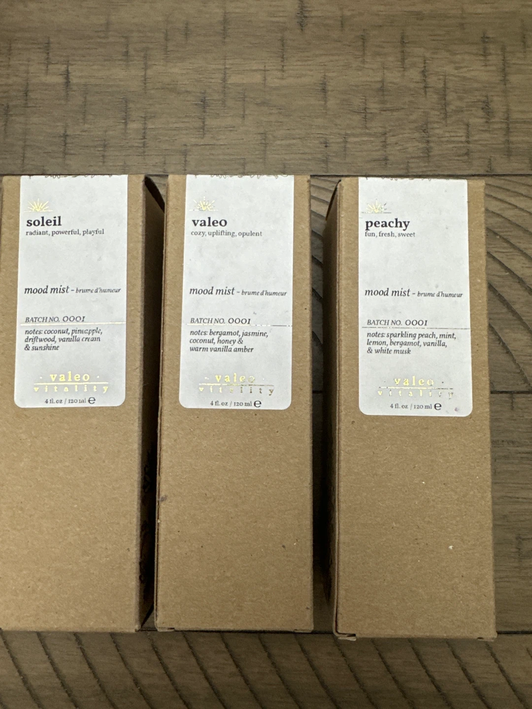 Valeo Vitality Mood Mist Set (Soleil, Valeo, Peachy)