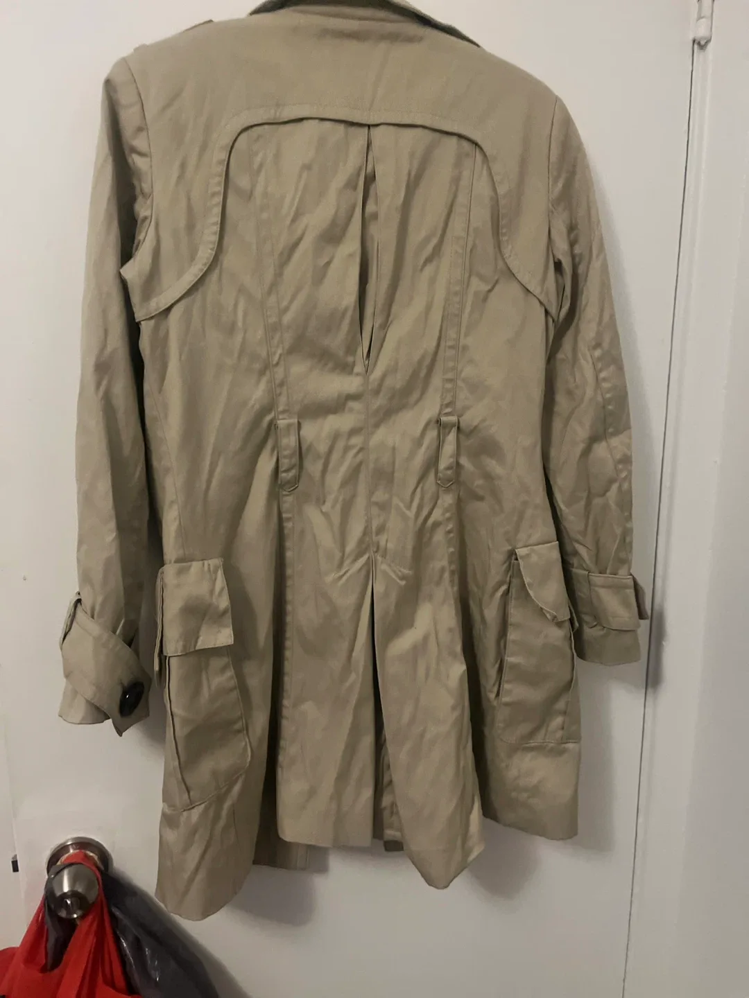 Zara Basic Beige Trench Coat - Size S image indicator(4)