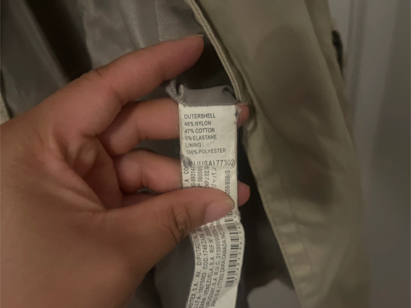 Zara Basic Beige Trench Coat - Size S - photo 3