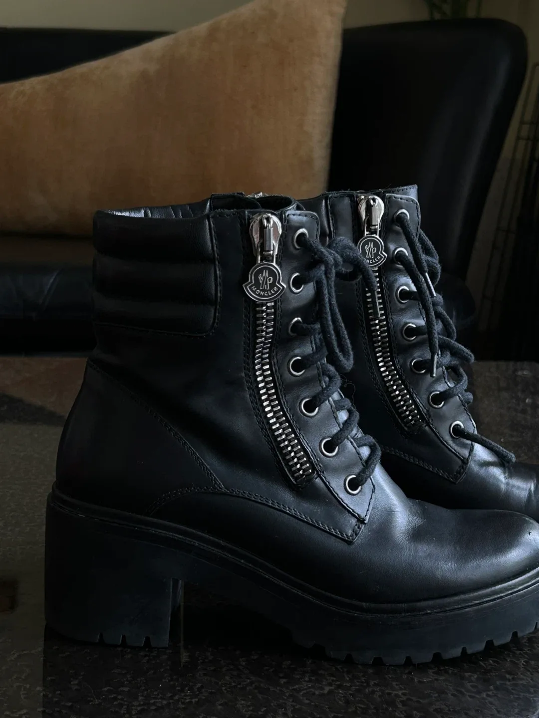 Moncler leather boots thumbnail