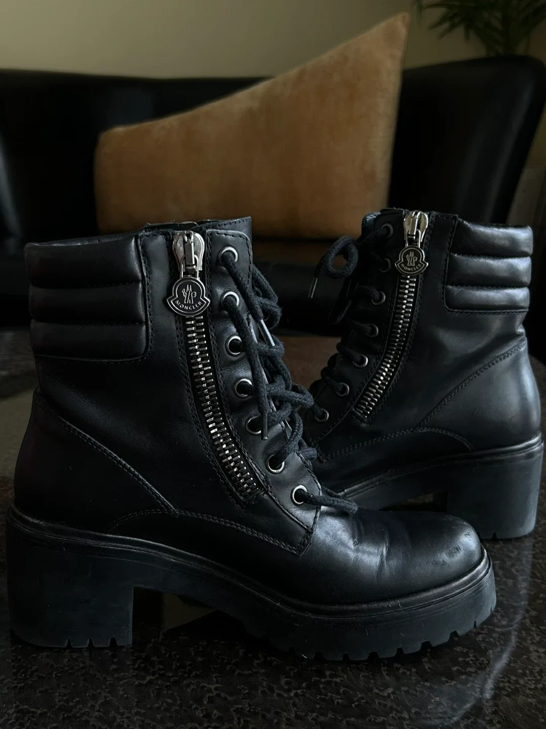 Moncler leather boots image indicator(4)
